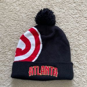 NBA Atlanta Hawks Pom Beanie Black